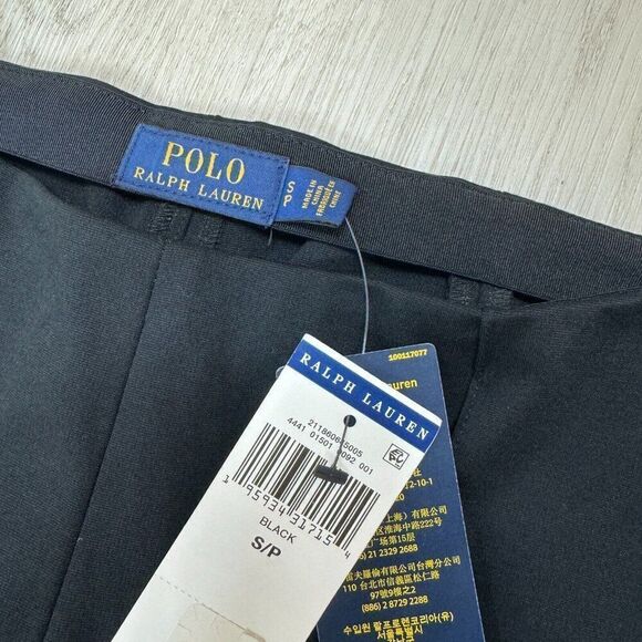 Polo Ralph Lauren High Waisted Pleated Legging Dress Pant Womens Small Black - Picture 3 of 5